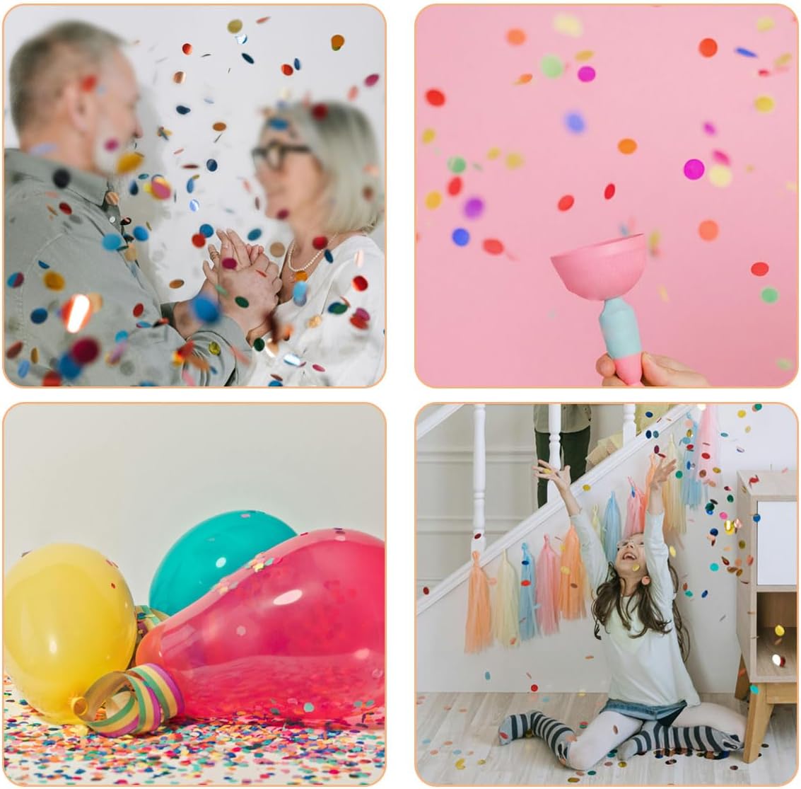10,000-Piece 1-Inch Round Tissue Paper Confetti