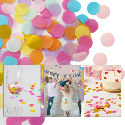 10,000-Piece 1-Inch Round Tissue Paper Confetti