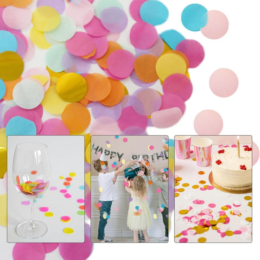 10,000-Piece 1-Inch Round Tissue Paper Confetti